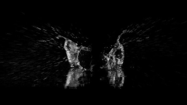 Foot Splashes Single Stomps Front 2 vfx asset stock footage