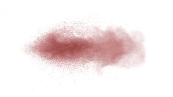 blood spray from gunshot