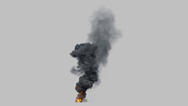 Large Scale Smoke Plumes Vol. 2 Fiery Smoke Plume 3 vfx asset stock footage