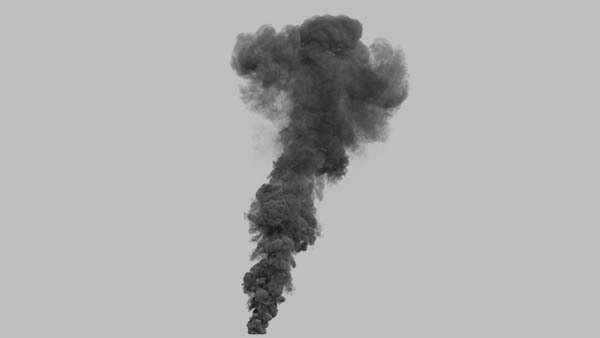 Large Scale Smoke Plumes Vol. 1 Straight Smoke Plume 1 vfx asset stock footage