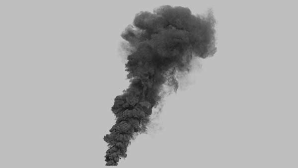 Large Scale Smoke Plumes Vol. 1 Straight Smoke Plume 2 vfx asset stock footage