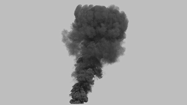 Large Scale Smoke Plumes Vol. 1 Straight Smoke Plume 4 vfx asset stock footage