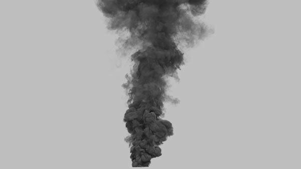 Large Scale Smoke Plumes Vol. 1 Straight Smoke Plume 5 vfx asset stock footage