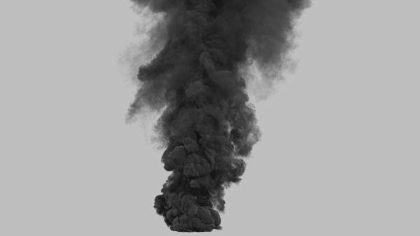 Large Scale Smoke Plumes Vol. 1 Straight Smoke Plume Close 1 vfx asset stock footage
