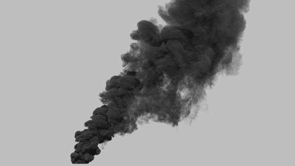 Large Scale Smoke Plumes Vol. 1 Windy Smoke Plume 2 vfx asset stock footage