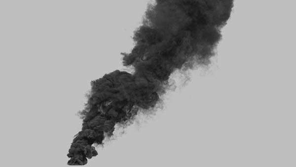 Large Scale Smoke Plumes Vol. 1 Windy Smoke Plume 3 vfx asset stock footage